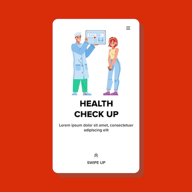 Health check up vector