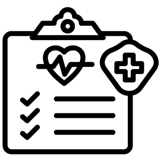 Health Check vector icon illustration of Health Checkup iconset