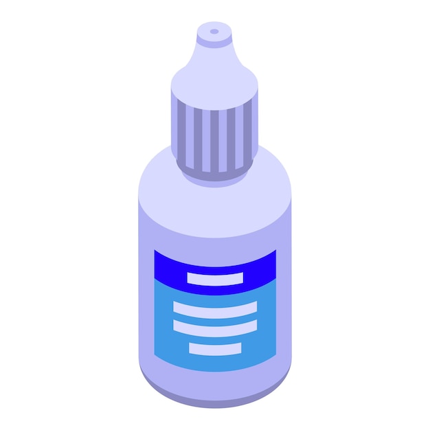 Health clean ear drops icon isometric vector Medical treatment