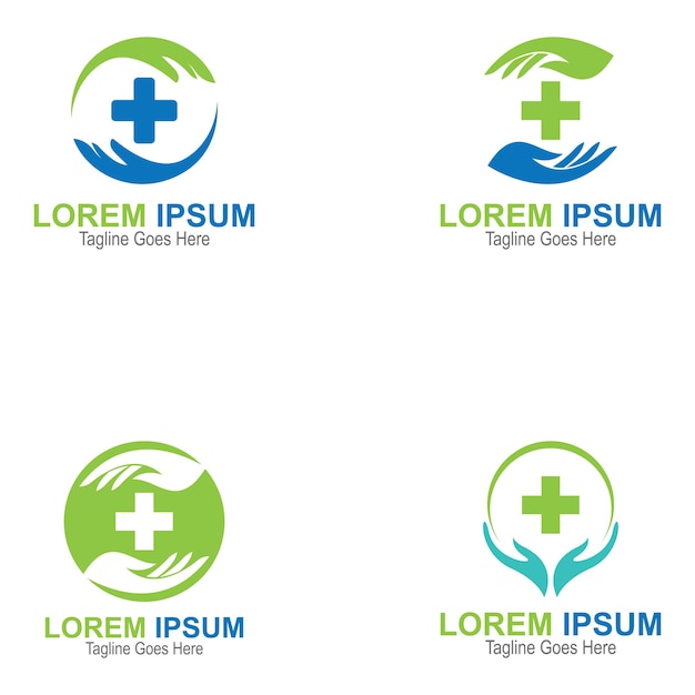 Health Cross logo and symbol template set