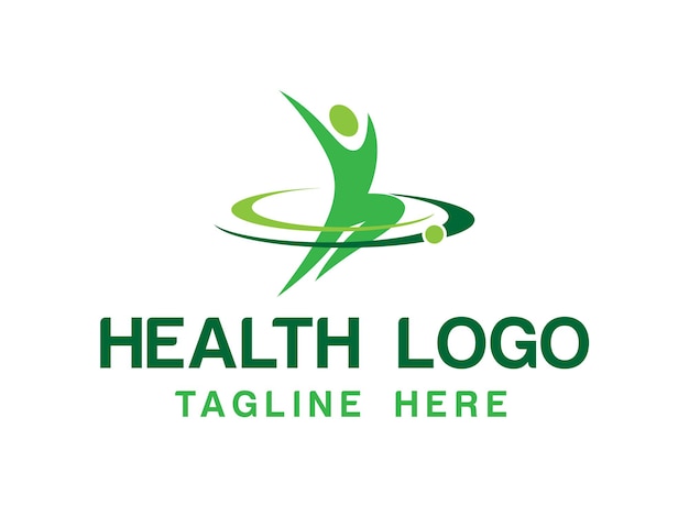 Health fitness logo vector wellness nutrition yoga mindfulness wellness wellbeing logo vector