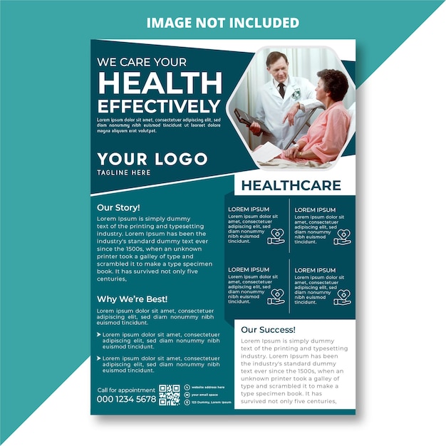 Vector health flyer template