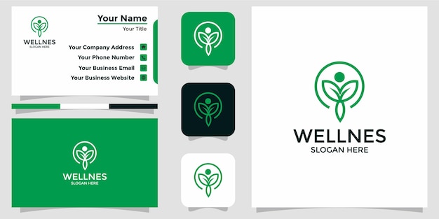 Health logo and branding card