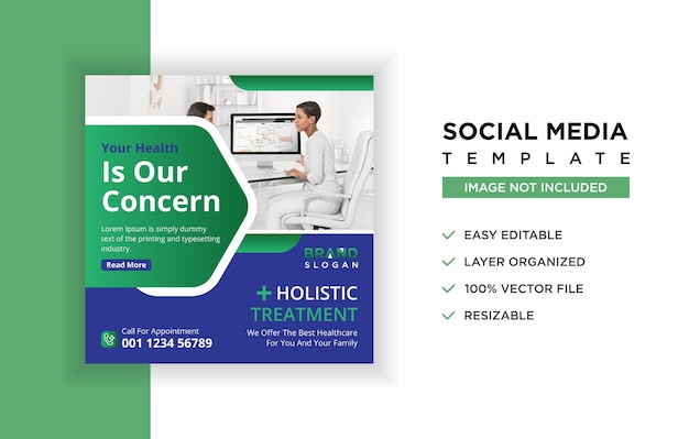 Healthcare banner social media post