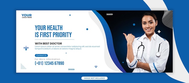 Healthcare banner template concept