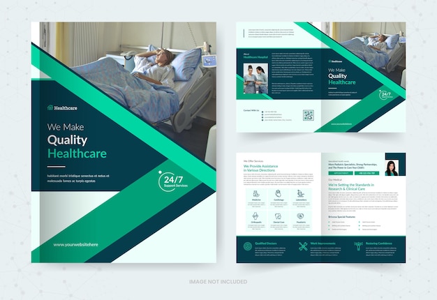 Healthcare BiFold Brochure Template