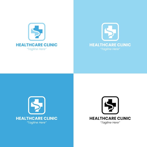 Vector healthcare clinic logo