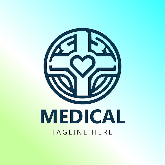 Vector healthcare logo for medical services