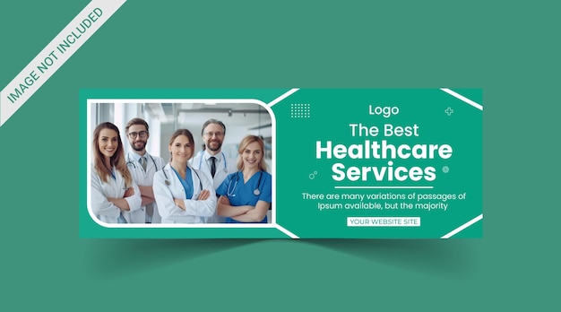 Healthcare medical banner and social media Header template