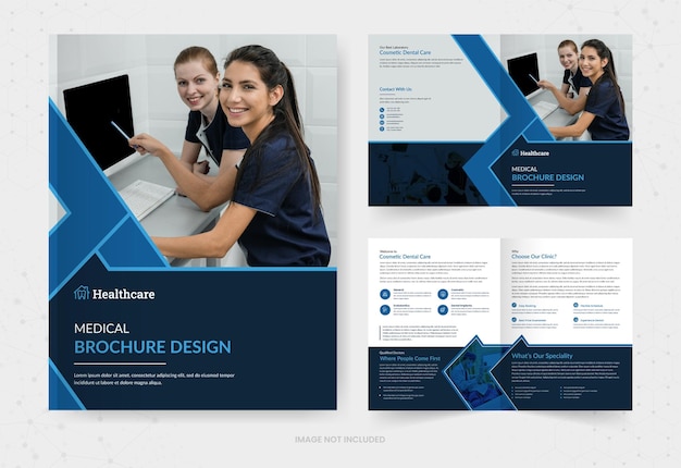 Healthcare and Medical BiFold Brochure Template