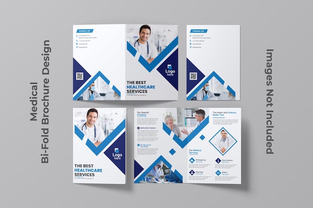 Healthcare medical brochure presentation template company profile brochure design