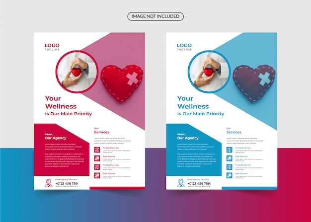 healthcare and medical flyer template