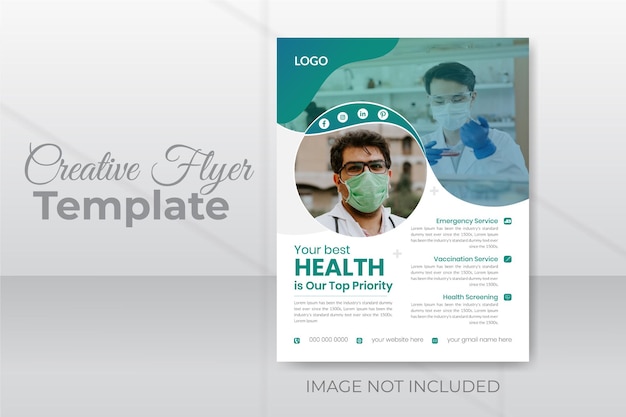 Healthcare and medical flyer