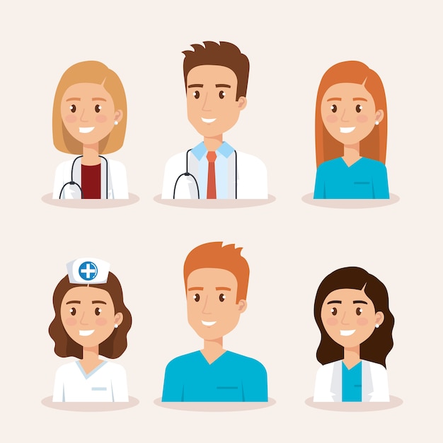 healthcare medical staff characters