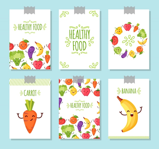 Healthy food background collection