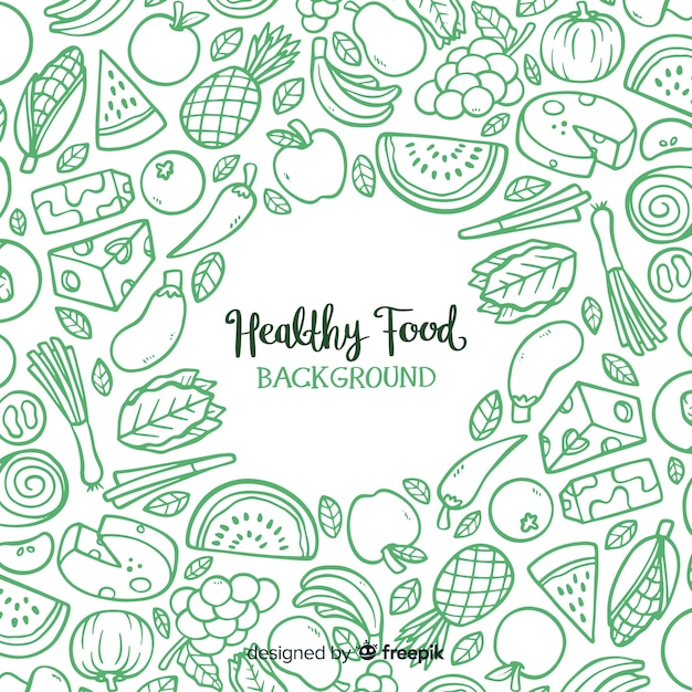 Healthy food background