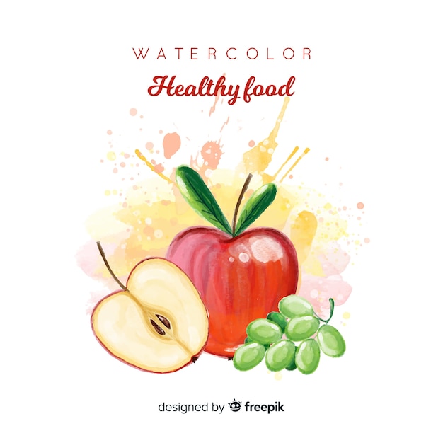 Vector healthy food background