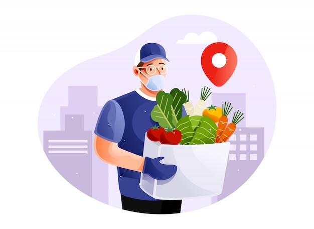 Healthy food delivery service in pandemic