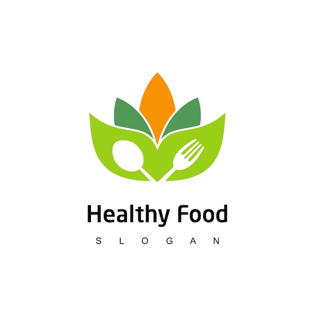 Healthy Food Logo Design Template