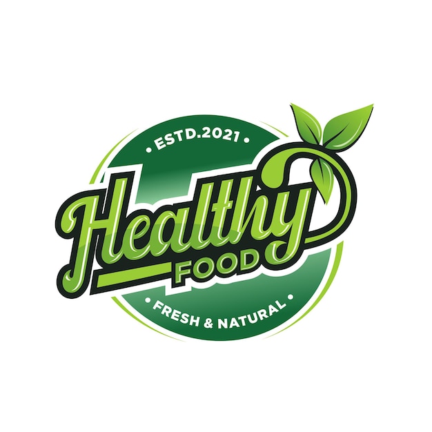 Healthy food logo