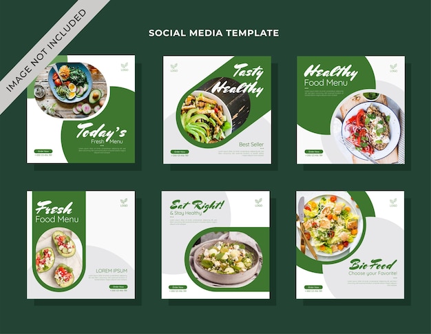 Healthy Food Restaurant Social Media Post