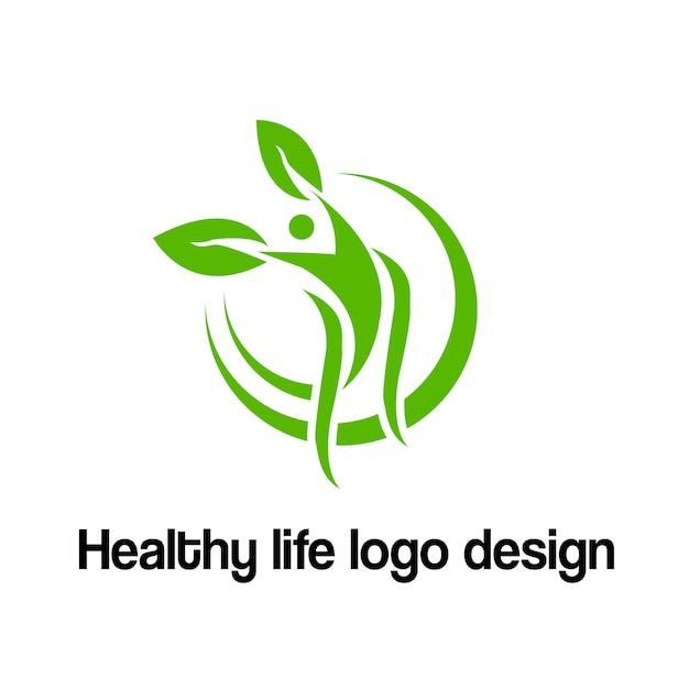 Healthy life vector logo design