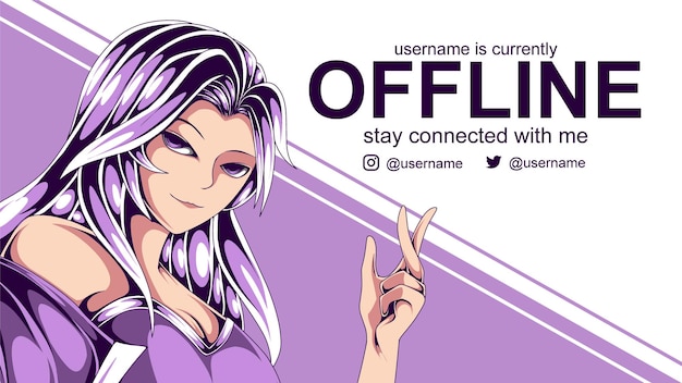 healthy widow offline banner for twitch