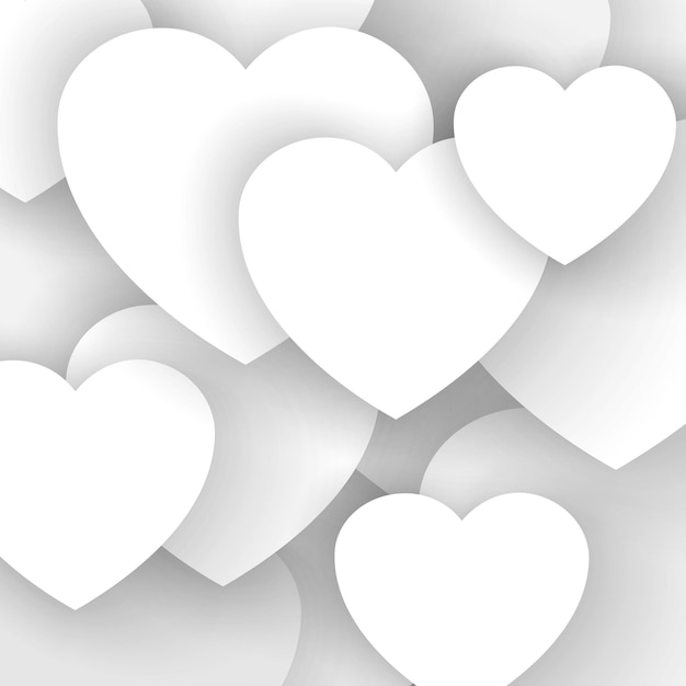 Heart applique background, vector illustration.