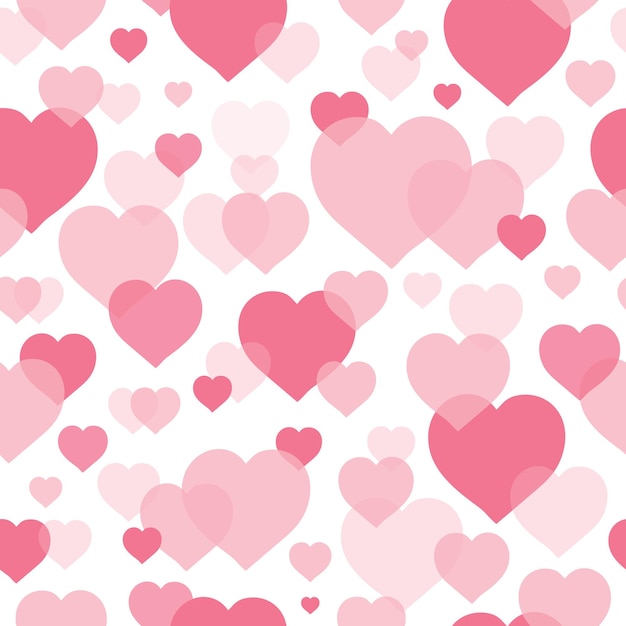 Heart background Seamless vector pattern