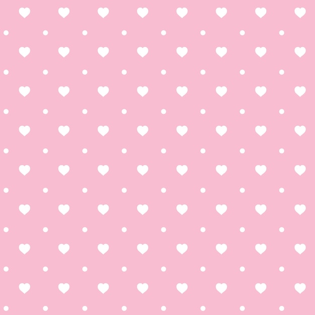 Heart background Seamless vector pattern