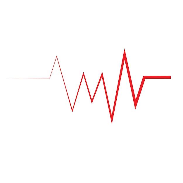 Heart beat pulse logo