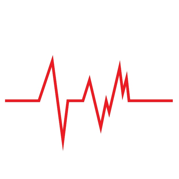 Heart beat pulse logo