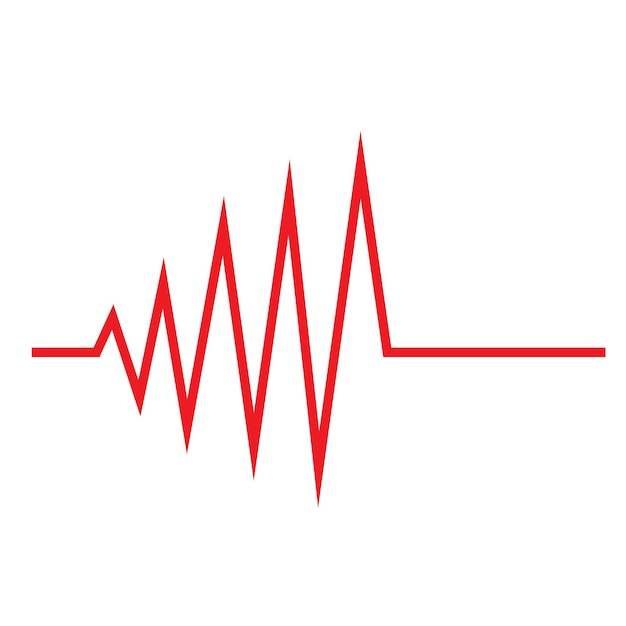 Heart beat pulse logo