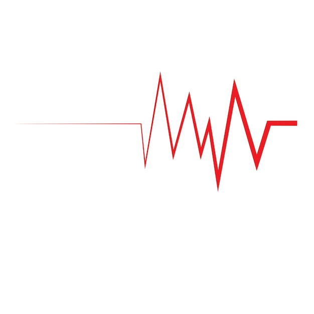 Heart beat pulse logo