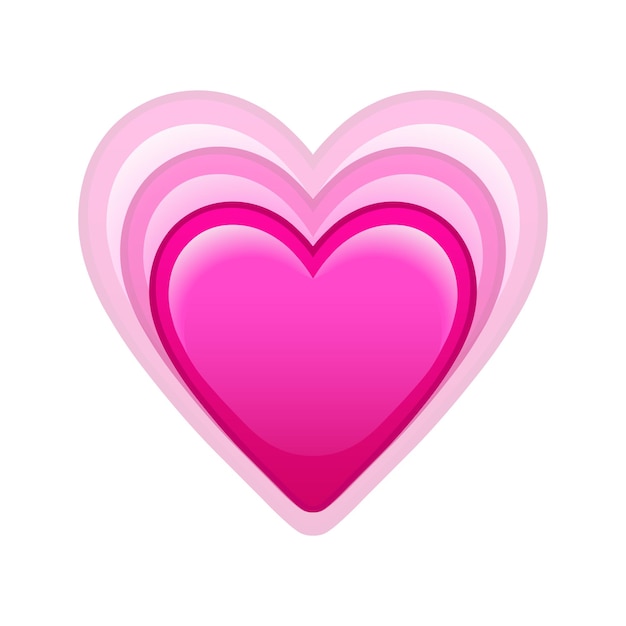 Heart beats Large size of emoji romance icon