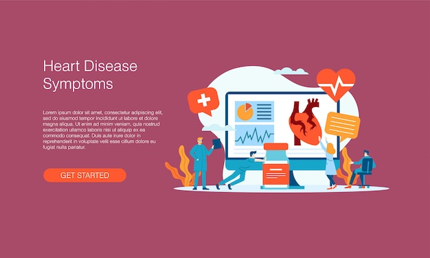 Heart disease symptom banner