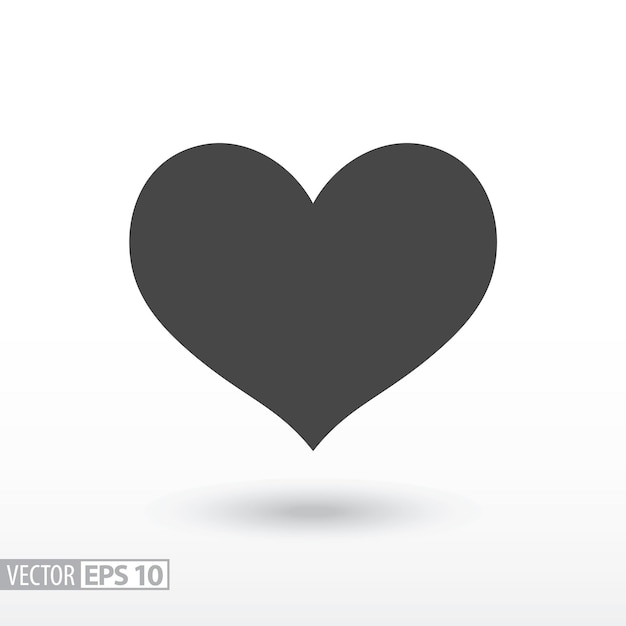 Heart flat icon sign heart vector logo for web design mobile and infographics