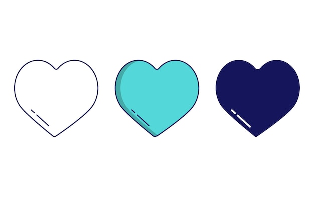 Heart Geometry Shape vector icon