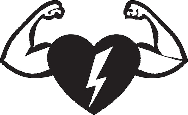 Heart Healthy Habits Vector Symbol for a Stronger Heart