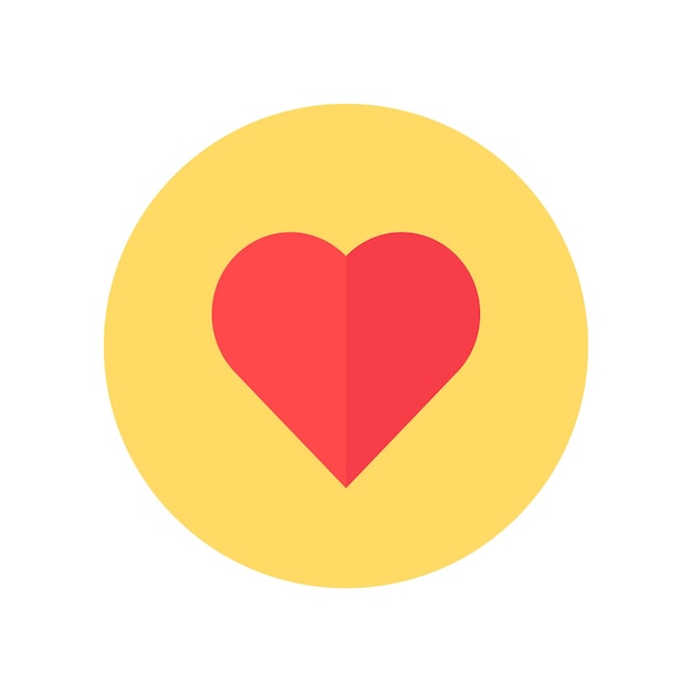 Vector heart icon business element