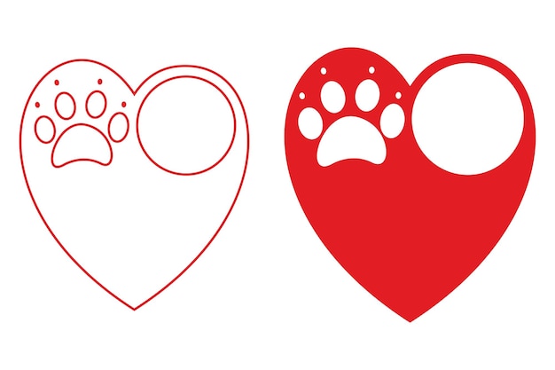 heart icon, clipart vector t shirt design