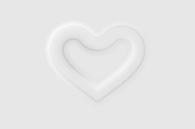 Heart icon in neumorphism styleVector Illustrsation