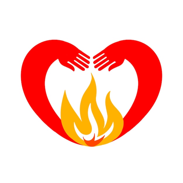 Heart icon with simple design on white background