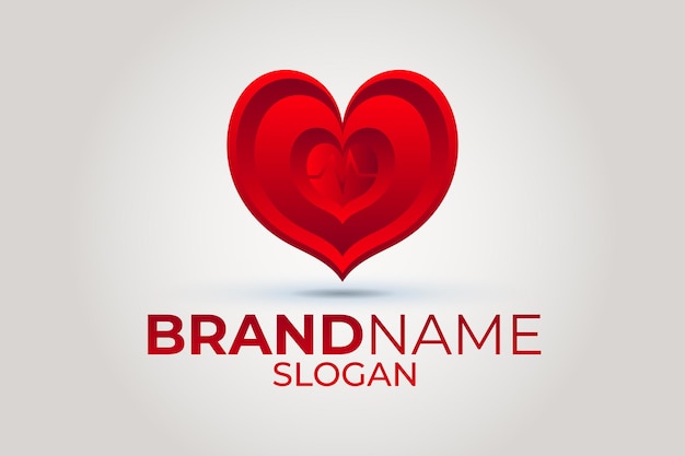 Vector heart logo design vector heart or love design