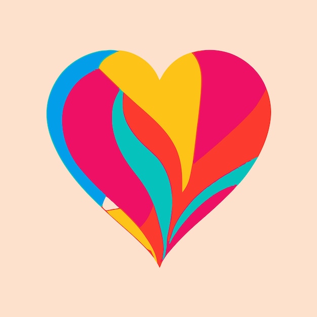 Vector heart logo icon