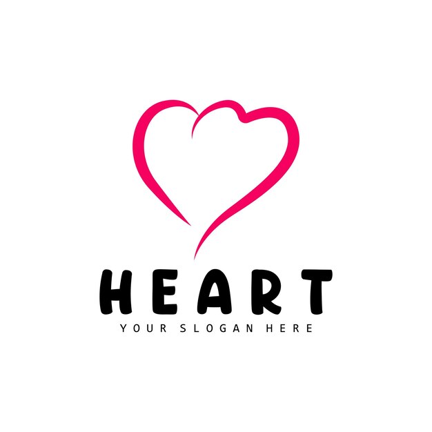 Heart Logo Love Design Valentine's Day Vector Love Heart Icon Illustration Template