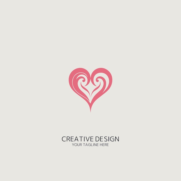 Vector heart logo vector