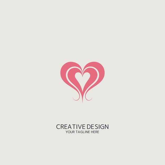 Heart logo vector