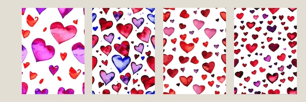 Heart pattern vector seamless background Can be used for wedding invitation card for Valentine's Day or card about