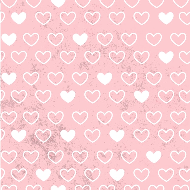 Heart on pink background